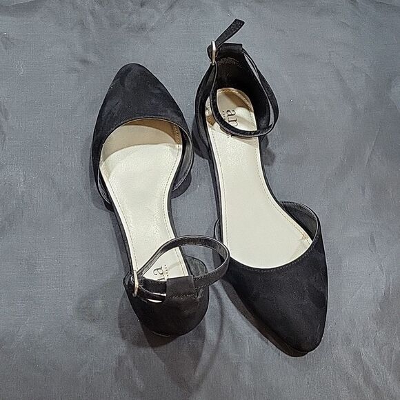 A.N.A A NEW APPROACH POINTED TOE ADJUSTABLE BUCKLE STRAP FLAT SHOE - Picture 7 of 14